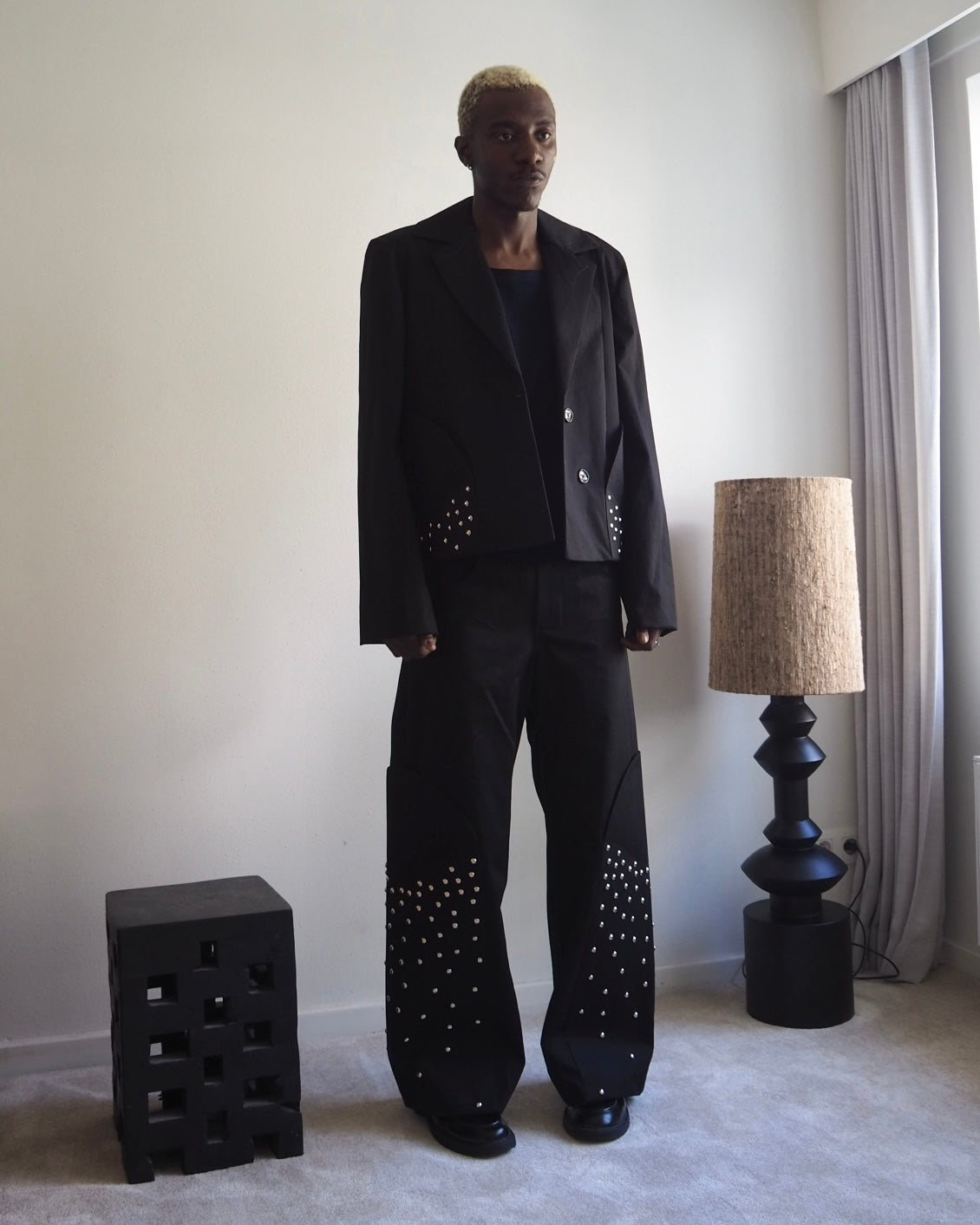 Blazer mit Nietendetails
